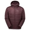 ANTI-FREEZE HOODIE-DARK GARNET-XXL pánská bunda hnědofialová