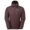 ANTI-FREEZE LITE HOODIE-DARK GARNET-S pánská bunda hnědofialová