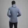 COMPOSITE HOODIE-STONE BLUE-XL pánská bunda šedomodrá