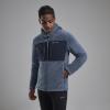 CALDUS XT HOODIE-STONE BLUE-M pánská bunda šedomodrá