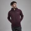 FURY HOODIE-DARK GARNET-XL pánská mikina hnědofialová