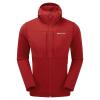 FURY XT HOODIE-ACER RED-S pánská mikina tmavě červená