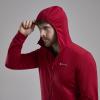 PROTIUM HOODIE-ACER RED-L pánská mikina tmavě červená