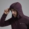 PROTIUM HOODIE-DARK GARNET-M pánská mikina hnědofialová