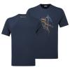 ABSTRACT MOUNTAIN T-SHIRT-ECLIPSE BLUE-M pánské triko modré