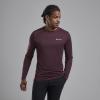 DART LONG SLEEVE T-SHIRT-DARK GARNET-XS pánské triko dlouhý ruk. hnědofialové