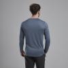 DART LONG SLEEVE T-SHIRT-STONE BLUE-L pánské triko dlouhý ruk. šedomodré