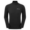 DART XT ZIP NECK-BLACK-S pánské triko dlouhý ruk. černé