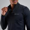 DART XT ZIP NECK-BLACK-XL pánské triko dlouhý ruk. černé