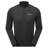 DART ZIP NECK-BLACK-XXL pánské triko dlouhý ruk. černé