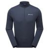 DART ZIP NECK-ECLIPSE BLUE-XL pánské triko dlouhý ruk. modré