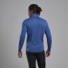 DART ZIP NECK-NEPTUNE BLUE-L pánské triko dlouhý ruk. modré