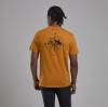 IMPACT COMPASS TEE-FLAME ORANGE-S pánské tričko žlutooranžové