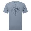 IMPACT COMPASS TEE-STONE BLUE-XL pánské tričko šedomodré