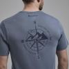 IMPACT COMPASS TEE-STONE BLUE-L pánské tričko šedomodré