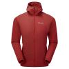 FIREBALL NANO HOODIE-ACER RED-S pánská mikina červená