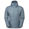 ICARUS LITE HOODIE-STONE BLUE-S pánská bunda šedomodrá