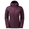 FEM ANTI-FREEZE LITE HOODIE-SASKATOON BERRY-UK14/L dámská bunda vínová