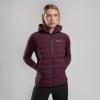 FEM COMPOSITE HOODIE-MULBERRY-UK14/L dámská bunda hnědofialová