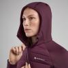 FEM COMPOSITE HOODIE-MULBERRY-UK12/M dámská bunda hnědofialová