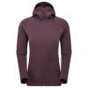 FEM FURY HOODIE-MULBERRY-UK8/XS dámská mikina hnědofialová