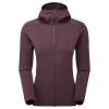 FEM PROTIUM HOODIE-MULBERRY-UK6/XXS dámská bunda hnědofialová