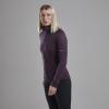 FEM PROTIUM HOODIE-MULBERRY-UK8/XS dámská bunda hnědofialová