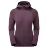 FEM PROTIUM LITE HOODIE-MULBERRY-UK8/XS dámská mikina hnědofialová