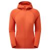 FEM PROTIUM LITE HOODIE-SAFFRON RED-UK8/XS dámská mikina červená