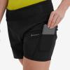 FEM SLIPSTREAM TWIN SKIN SHORTS-BLACK-UK14/L dámské kraťasy černé