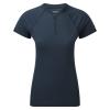 FEM DART NANO ZIP T-SHIRT-ECLIPSE BLUE-UK10/S dámské triko modré