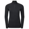 FEM DART XT ZIP NECK-BLACK-UK6/XXS dámské triko dlouhý ruk. černé