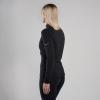 FEM DART XT ZIP NECK-BLACK-UK16/XL dámské triko dlouhý ruk. černé