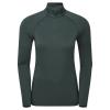 FEM DART XT ZIP NECK-DEEP FOREST-UK12/M dámské triko dlouhý ruk. tmavě zelené