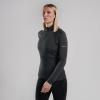 FEM DART XT ZIP NECK-DEEP FOREST-UK8/XS dámské triko dlouhý ruk. tmavě zelené