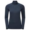 FEM DART XT ZIP NECK-ECLIPSE BLUE-UK10/S dámské triko dlouhý ruk. modré