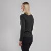 FEM DART ZIP NECK-BLACK-UK14/L dámské triko dlouhý ruk. černé