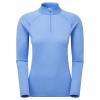 FEM DART ZIP NECK-CORNFLOWER-UK16/XL dámské triko dlouhý ruk. modré