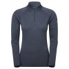 FEM DART ZIP NECK-ECLIPSE BLUE-UK16/XL dámské triko dlouhý ruk. modré