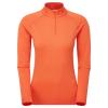 FEM DART ZIP NECK-TIGERLILY-UK10/S dámské triko dlouhý ruk. oranžové