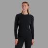 FEM MALLI LONG SLEEVE T SHIRT-BLACK-UK10/S dámské triko černé