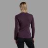 FEM MALLI LONG SLEEVE T SHIRT-MULBERRY-UK10/S dámské triko hnědofialové