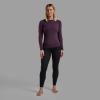 FEM MALLI LONG SLEEVE T SHIRT-MULBERRY-UK10/S dámské triko hnědofialové
