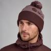 LOGO CUFFED BEANIE-DARK GARNET-ONE SIZE unisex čepice hnědofialová