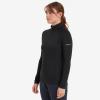 FEM DART XT ZIP NECK-BLACK-UK10/S dámské triko dlouhý ruk. černé