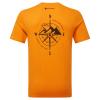 IMPACT COMPASS TEE-FLAME ORANGE-XL pánské tričko žlutooranžové