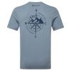 IMPACT COMPASS TEE-STONE BLUE-XS pánské tričko šedomodré