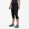 FEM SLIPSTREAM 3/4 TRAIL TIGHTS-REG LEG-BLACK-UK16/XL dámské kalhoty černé