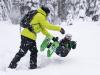 TYKER Dino Green juniorské sněžnice 43cm zelené