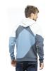 VILLACH HOODY-BLUE MELANGE-M pánská mikina modrá